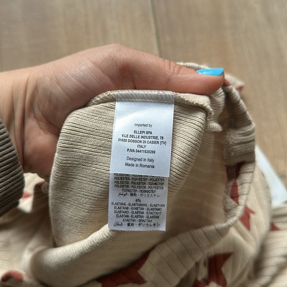 NWT EMC Italian Brand 2 Piece Dress/Pants Matching Baby Girl Star Set 24 Months - Picture 8 of 11